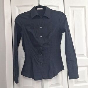 Prada black button down shirt.
